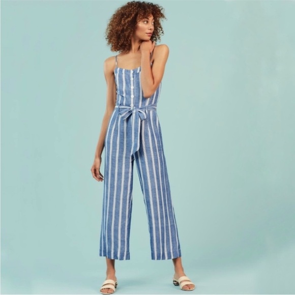Rails Harper Sardegna stripe jumpsuit size M - Picture 1 of 11